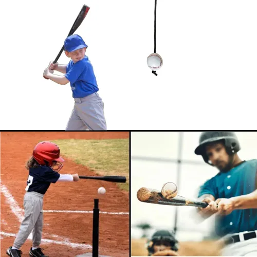 Miniatura 6 de Asistencia de entrenamiento de béisbol y softbol, cuerda de entrenamiento de bateo de béisbol y softbol, práctica de habilidades de swing