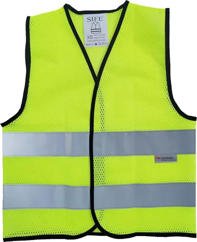 Miniatura 23 de Chaleco de seguridad SIFE para niños de 3 a 12 años, con tecnología compatible 3M, 6 colores - malla y punto Púrpura