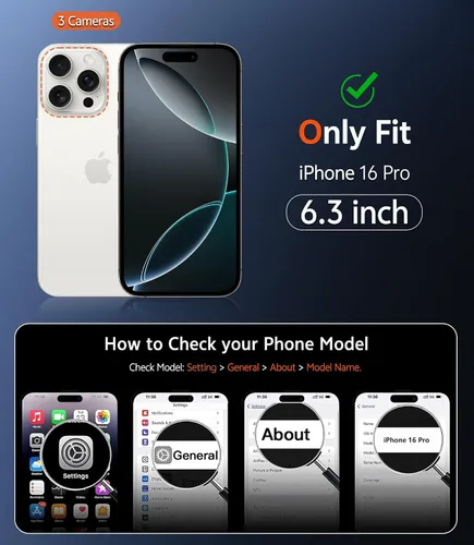 Miniatura 937 de FNTCASE Funda para iPhone 13 Pro-Max: Fundas magnéticas transparentes compatibles con Magsafe Slim anti amarillamiento protección contra caídas