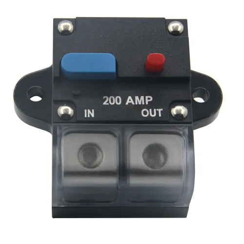 Miniatura 4 de ZOOKOTO Disyuntor de 12-24 voltios CC 200A, motor de arrastre de calibre 0 o 4, automóvil marino, barco, bicicleta, audio estéreo, portafusibles