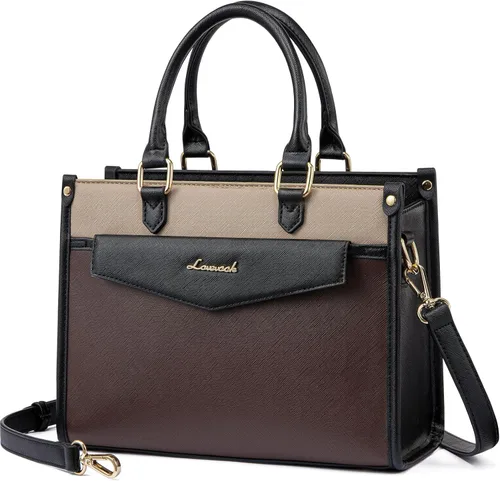 Miniatura 15 de LOVEVOOK Bolsos y carteras para mujer, cartera de moda tipo satchel, bolso cruzado de cuero sintético con asa superior para el hombro para damas