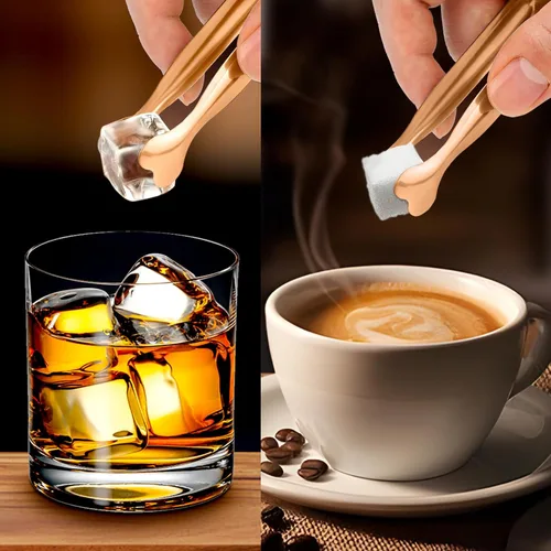Miniatura 2 de Mini Pinzas para Servir, Anytrp Paquete de 18 Pinzas de Acero Inoxidable para Azúcar, Pinzas para Hielo de 4.3 pulgadas, Pinzas de Cocina para Oro