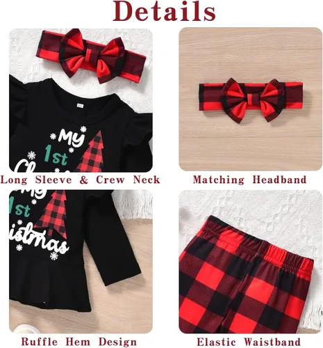 Miniatura 3 de Aalizzwell Traje de Navidad para bebés y niñas