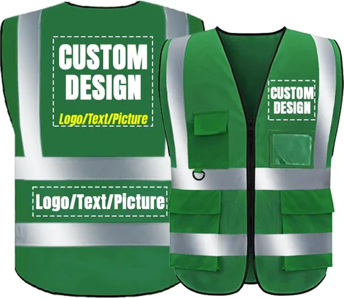 Miniatura 15 de BeautyWill Chaleco de Seguridad con Logo Personalizado Clase 2 Chaleco Reflectante de Alta Visibilidad Chaleco de Construcción Transpirable