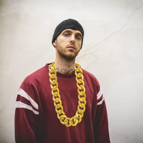 Miniatura 5 de 2 cadenas de oro sintético para hombre, collar de cadena de oro de rapero, estilo punk de los años 80 y 90, collar de disfraz de oro falso de hip