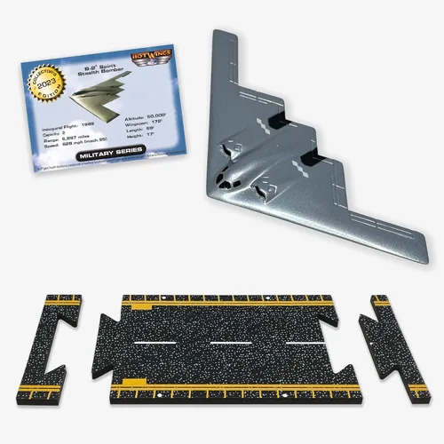 B-2 Stealth Bomber (Plata) con pista conectable