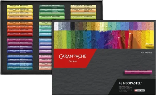 Miniatura 3 de Caran d'Ache Neopastel - Juego de pasteles al óleo, 24 unidades (7400.324)
