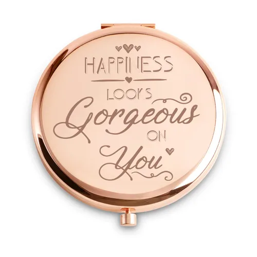 Miniatura 18 de Regalos inspiradores para mujeres, regalos personalizados para el día de la madre, cumpleaños, graduación, amistad, regalo único de espejo compacto