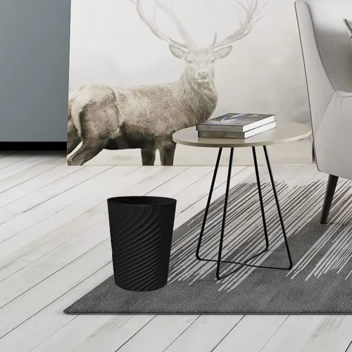 Miniatura 2 de DAJITRE Cubo de basura pequeño de 1.8 galones, papelera de reciclaje de perfil delgado para espacios compactos, baño, oficina, dormitorio, cocina