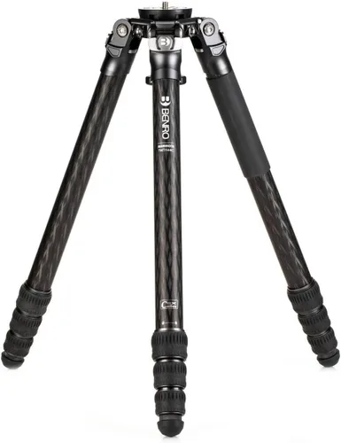 Miniatura 12 de Benro Mammoth - Trípode de fibra de carbono de 4 secciones con cabezal fluido WH15 Wildlife de 2 vías, cuenco resistente de 2.953 in, contrapeso