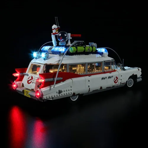 Miniatura 3 de Kit de luz LED RC con sonido para Lego 10274 Kit de construcción, kit de iluminación de construcción de decoración para (Ghostbusters Ecto-1).