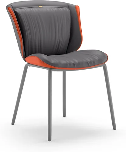 Miniatura 16 de Light Luxury Dining Chair, Simple Modern Leisure Chair with Backrest, Color Matching Design, Enhance the Sense of Space, Suitable for Kitchen