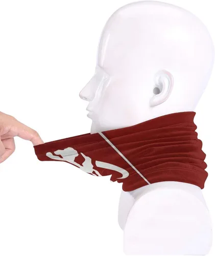 Miniatura 5 de Face Mask Red Bandana Mask Adjustable Cooling Neck Gaiter Balaclava Face Mask Washable for Women Men