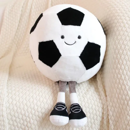 Miniatura 7 de OUKEYI Almohada de felpa de baloncesto de 11.8 pulgadas, almohada de felpa suave con forma de fútbol americano, juguete de peluche de baloncesto