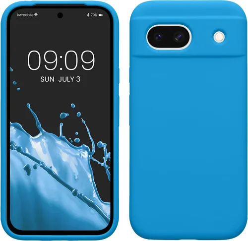 Miniatura 353 de kwmobile Funda Compatible con Google Pixel 6 Pro - Funda de Teléfono de Silicona TPU con Acabado Suave - Azul Caribe