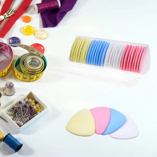 Miniatura 6 de Kare Kind 30 tizas de sastre – Nociones de costura y accesorios – Marcadores triangulares de tela para manualidades, costura, acolchado, viene