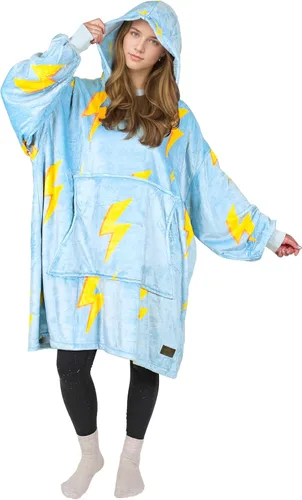 Miniatura 7 de Solaris Manta de gran tamaño con capucha y bolsillo para mascotas, cálida y súper suave y acogedora sudadera Sherpa con capucha para mujeres
