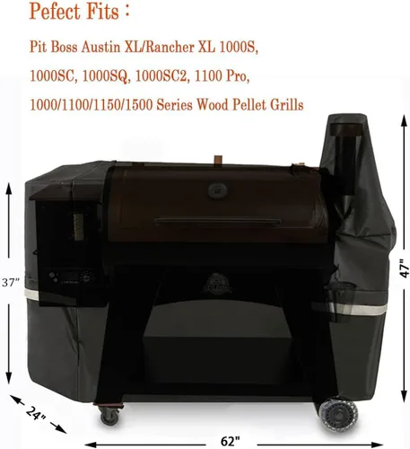 Miniatura 2 de Cubierta para parrilla Pit Boss Austin XL/Rancher XL de pellets de madera, 1000S, 1000SC, 1000Sq, 1000Sq, 1000SC2, 1100 Pro, serie 1000/1100