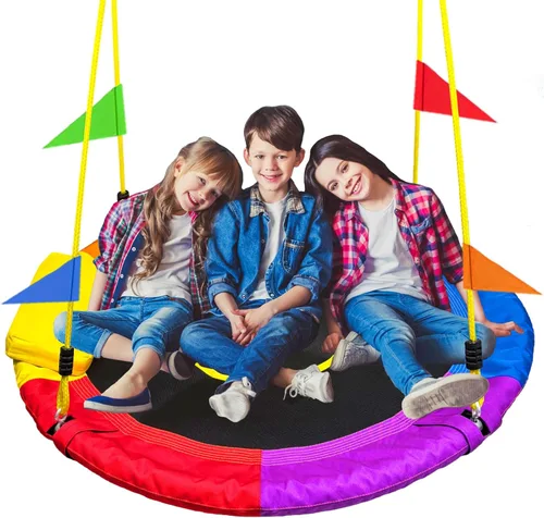 Columpio de árbol de 40 pulgadas para niños al aire libre, columpio de árbol de telaraña, capacidad de peso de 850 libras, Oxford 900D impermeable