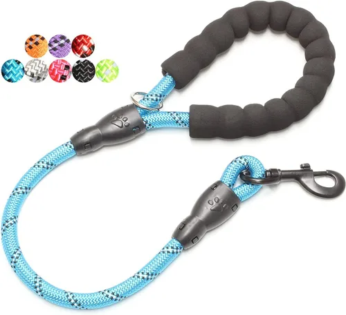 Miniatura 23 de BAAPET Correa para perro de 2/4/5/6 pies con cómodo mango acolchado e hilos altamente reflectantes para perros pequeños, medianos y grandes