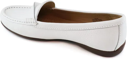 Miniatura 2 de MARC JOSEPH NEW YORK Mocasines de conducción ligeros de cuero genuino para mujer, estilo casual, cómodos, clásicos, modernos, trenzados, sin