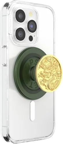 Miniatura 21 de Agarre para teléfono PopSockets con soporte expandible, agarre adhesivo - Confeti de aluminio oro rosa Lámina de oro rosa