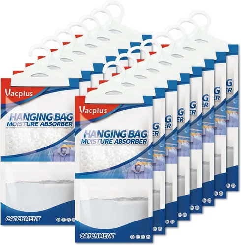 Miniatura 11 de Vacplus Paquetes absorbentes de humedad, paquete de 5 sin fragancia, paquetes de humedad, paquetes desecantes, bolsas deshumidificadoras de armario