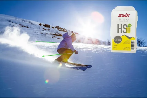 Miniatura 7 de Swix HS10-6 - Cera de alta velocidad - Amarillo HS10 - 32+ grados Fahrenheit - Barra de 2.16 oz - Libre de flúor - Esquí o Snowboard - Aprobado por