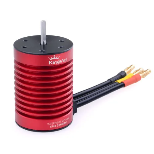 Miniatura 4 de KingVal Reemplazo F540 3000KV Eje de motor sin escobillas impermeable 0.125 in con 45A sin escobillas ESC Combo Compatible con 1/10 RC Car