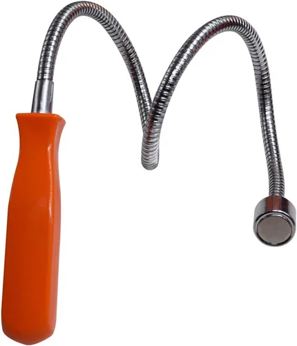 Miniatura 10 de Herramienta de recogida magnética flexible, palo de recogida extensible y plegable, extensible hasta 22.8” con capacidad de tracción de 20LB, útil