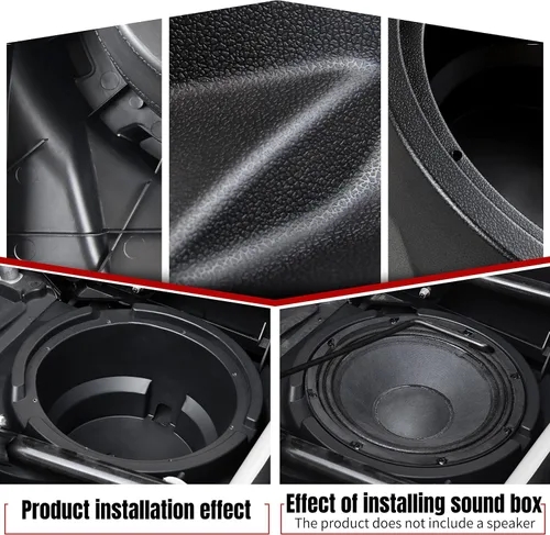 Miniatura 2 de SAUTVS Paneles de altavoces para Can-Am Maverick X3, kit de cajas de altavoces debajo del asiento de 10 pulgadas para Can Am Maverick X3 MAX
