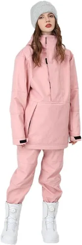 RIUIYELE Traje de esquí para mujer, chaqueta y pantalones de snowboard para deportes al aire libre, traje de nieve con aislamiento impermeable