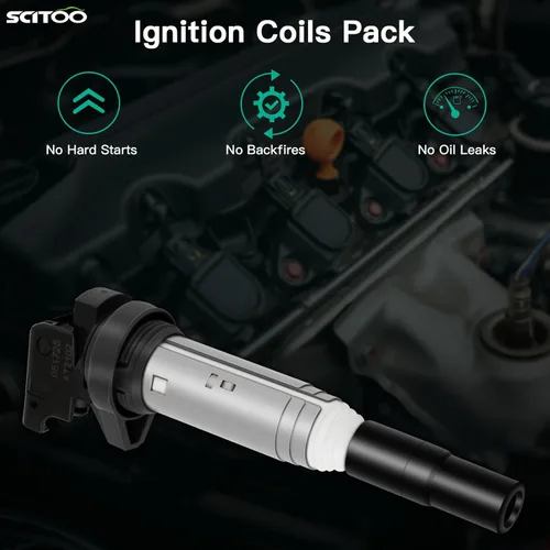 Miniatura 5 de SCITOO Paquete de 6 bobinas de encendido compatibles con BMW 325i 325Ci 328i 330Ci 335i 525i 528i 530i 535i 545i X3 X5 M5 M6 Z4 para Mini Cooper