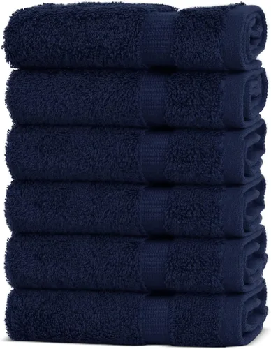 Miniatura 61 de Chakir Turkish Linens - Toallas turcas de alta calidad 100% algodón para baño, 13 x 13 pulgadas (6 toallas pequeñas, aguamarina)