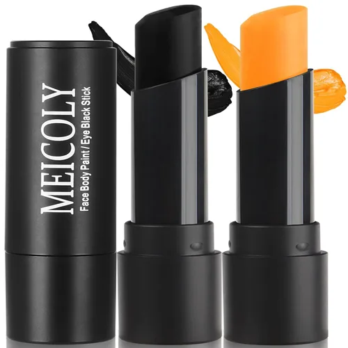 Miniatura 33 de MEICOLY Barra de maquillaje para ojos negros azul real, impermeable para béisbol, sóftbol, fútbol, lacrosse, barra de pintura corporal y facial azul