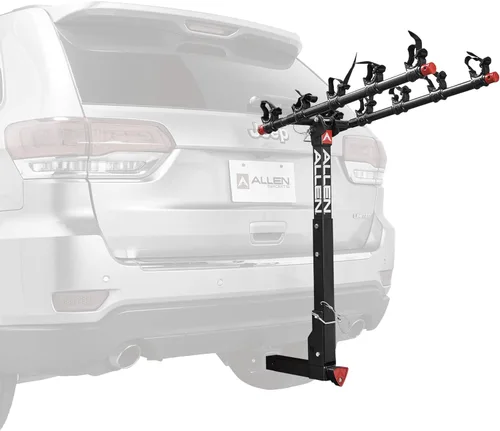 Miniatura 8 de Allen Sports Premier - Portabicicletas de liberación rápida para 5 bicicletas para enganche de 2 pulgadas, modelo QR555 y adaptador de barra