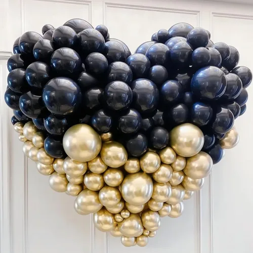 Miniatura 7 de Paquete de 150 globos metálicos dorados de diferentes tamaños, 18, 12, 10, 5 pulgadas, kit de arco de guirnalda de globos para cumpleaños, Oro