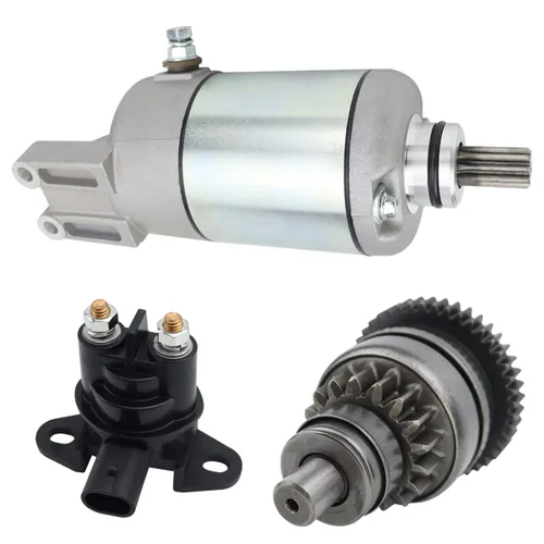 Arrancador y Bendix y relé para Can-Am Defender Traxter HD5 todos los modelos 2017-2021, 420-684-282 420-684-283 18823, Defender HD5 Starter para