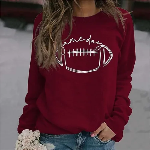 Miniatura 2 de Women's Crewneck Sweatshirts Casual Comfy Long Sleeve T-Shirts Basic Solid Pullover Tops