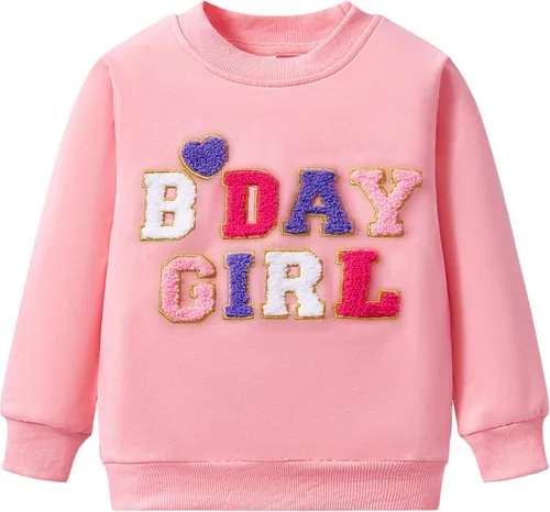 Miniatura 85 de Sudaderas para niñas pequeñas, cuello redondo, sin botones, de manga larga, para invierno, casual, ropa 2T-7T, Dinosaurio