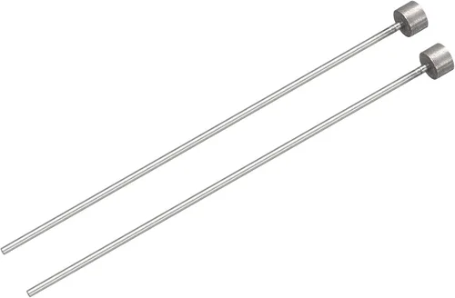 Miniatura 19 de uxcell Pasadores eyectores rectos, 0.256 in (1/4") Dia. Punzón de punta redonda de acero 65Mn 100mm (4") de largo para mantenimiento mecánico 2