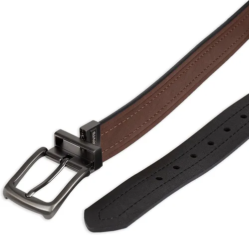 Miniatura 5 de Levi's Cinturón de mezclilla casual reversible para hombre