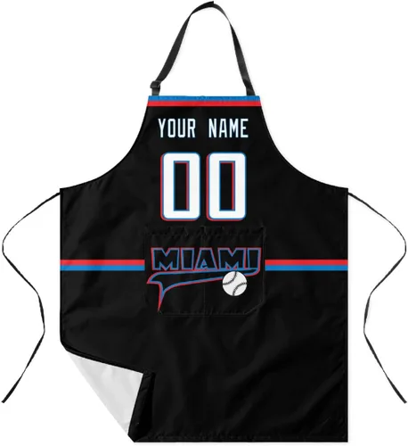 Miniatura 31 de ANTKING Custom Apron with Pocket Custom Any Name and Any Number Gifts for Dad Men Fans