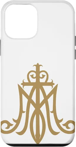 Miniatura 15 de Funda católica con monograma para iPhone 15 Virgin Mary Insignia Ave Maria