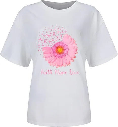 Miniatura 63 de Camisetas de manga corta con estampado de corazón para mujer, camisetas de ajuste regular, linda y divertida, ropa de regalo 2023
