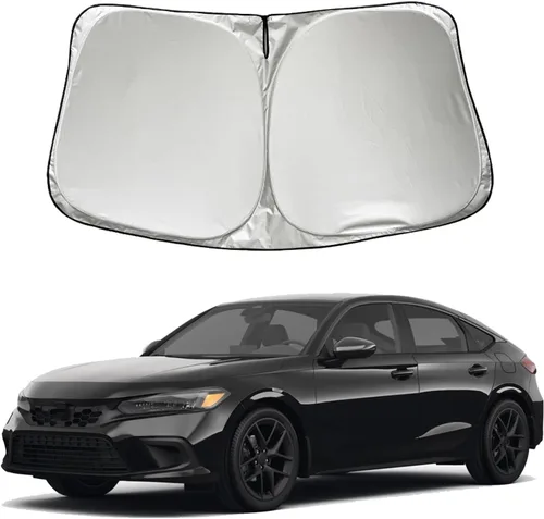 Parasol para parabrisas de automóvil compatible con Honda Civic 2026 2025 2024 2023 2022 Sedan Hatchback LX EX EX-L Sport Touring Si, accesorios