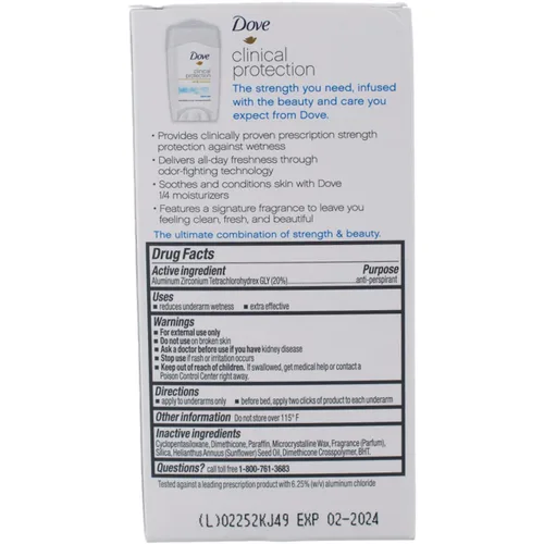 Miniatura 2 de Dove Clinial Protection Desodorante, Original Clean, 1.7 oz (paquete de 6)