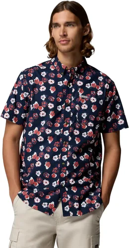 Miniatura 18 de Columbia - Camisa de manga corta para hombre Rapid Rivers con estampado, con cómodo elástico Colegial Navy Outback