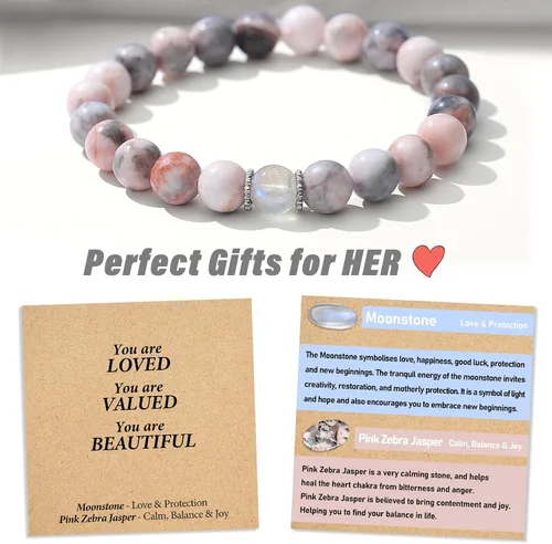 Miniatura 17 de Regalos de Navidad para niños, niñas, adolescentes, amor, aliento, pulseras de cristal natural, regalos bonitos hechos a mano