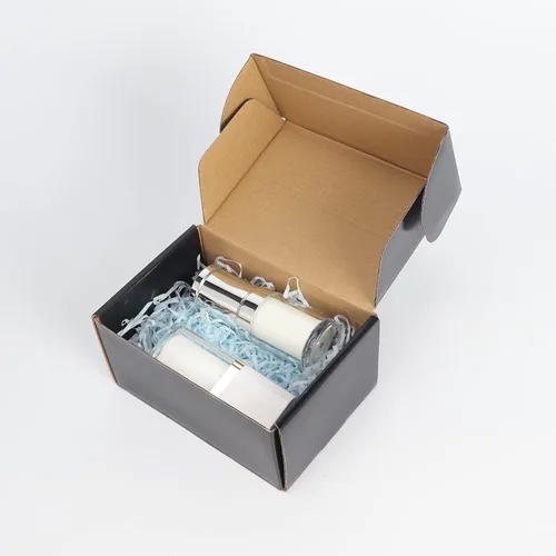 Miniatura 4 de Hoikwo Paquete de 25 cajas de envío de 6 x 4 x 3 para pequeñas empresas, cajas de cartón de embalaje negras, caja de embalaje de correo móvil Negro